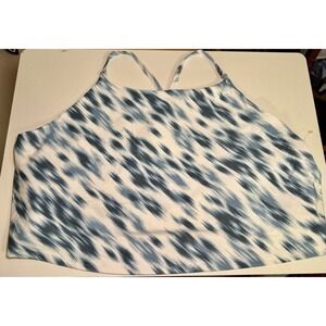 Old Navy Active Womens Powersoft Tank Top Light Support Built In Bra 4X BlueBlur